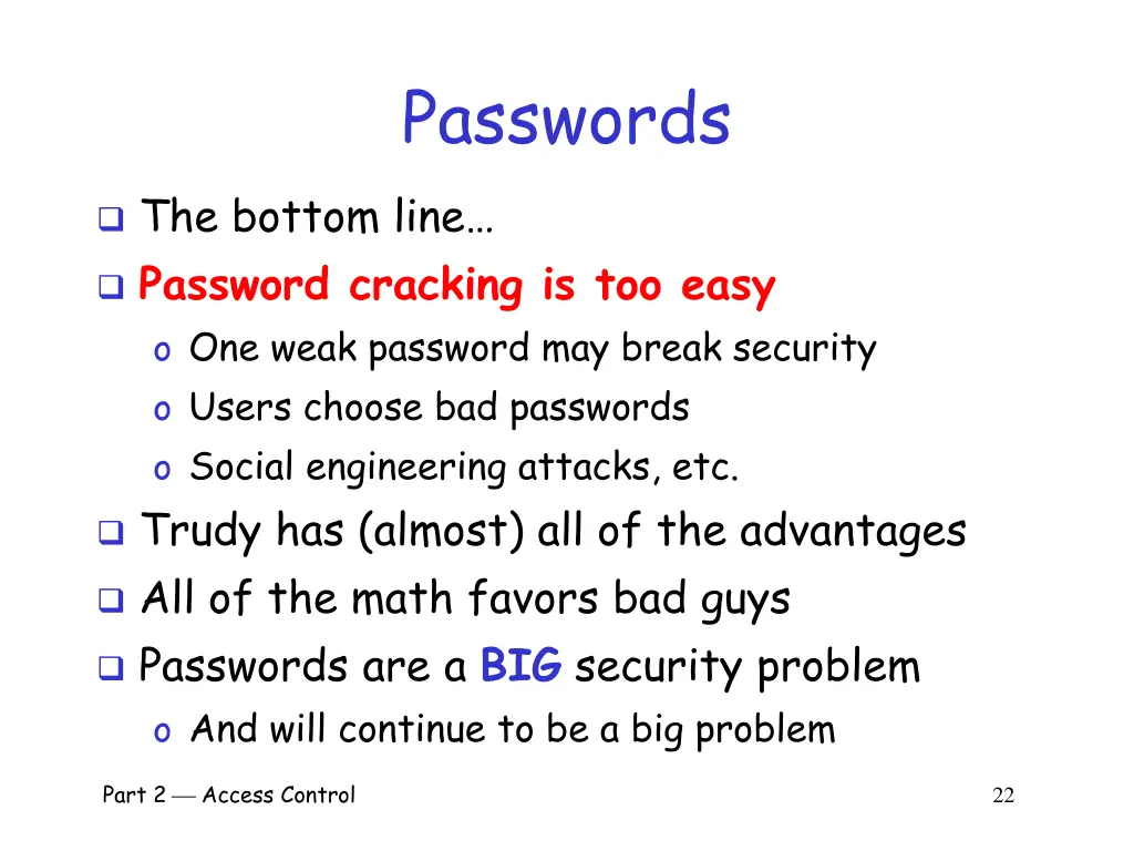 passwords