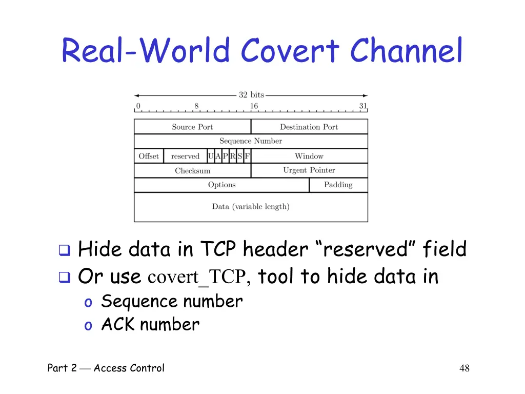 real world covert channel