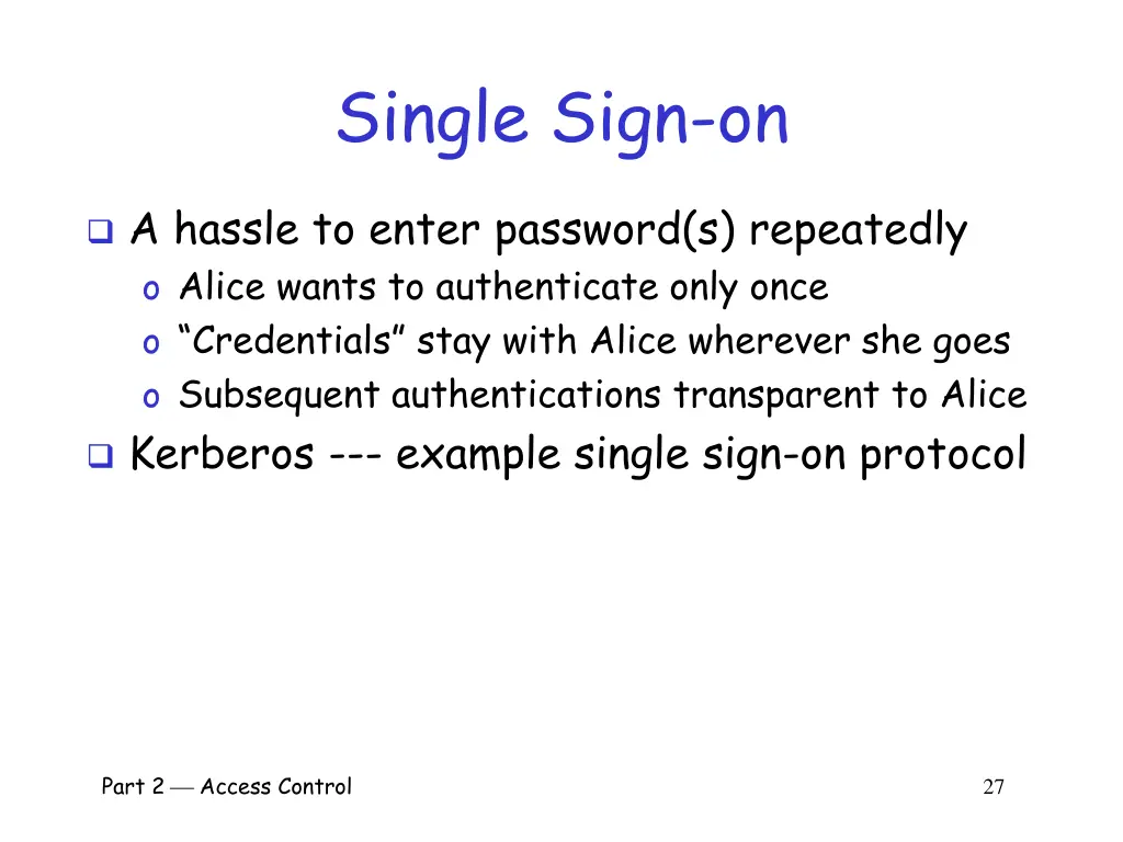 single sign on