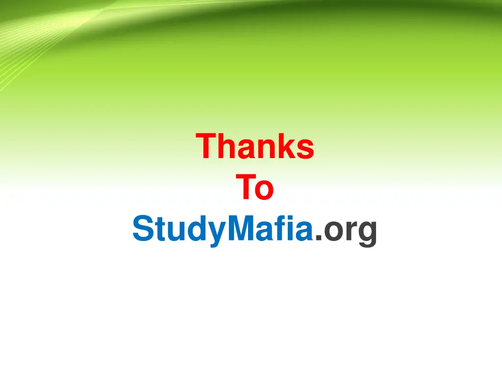 thanks to
