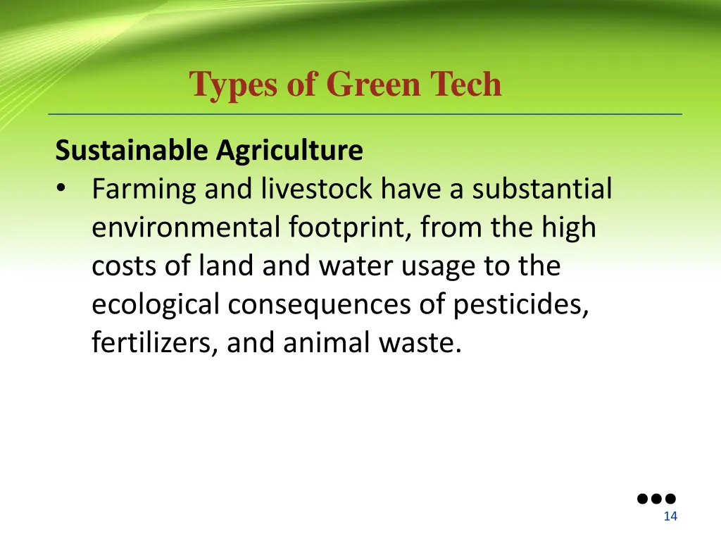 types of green tech 2