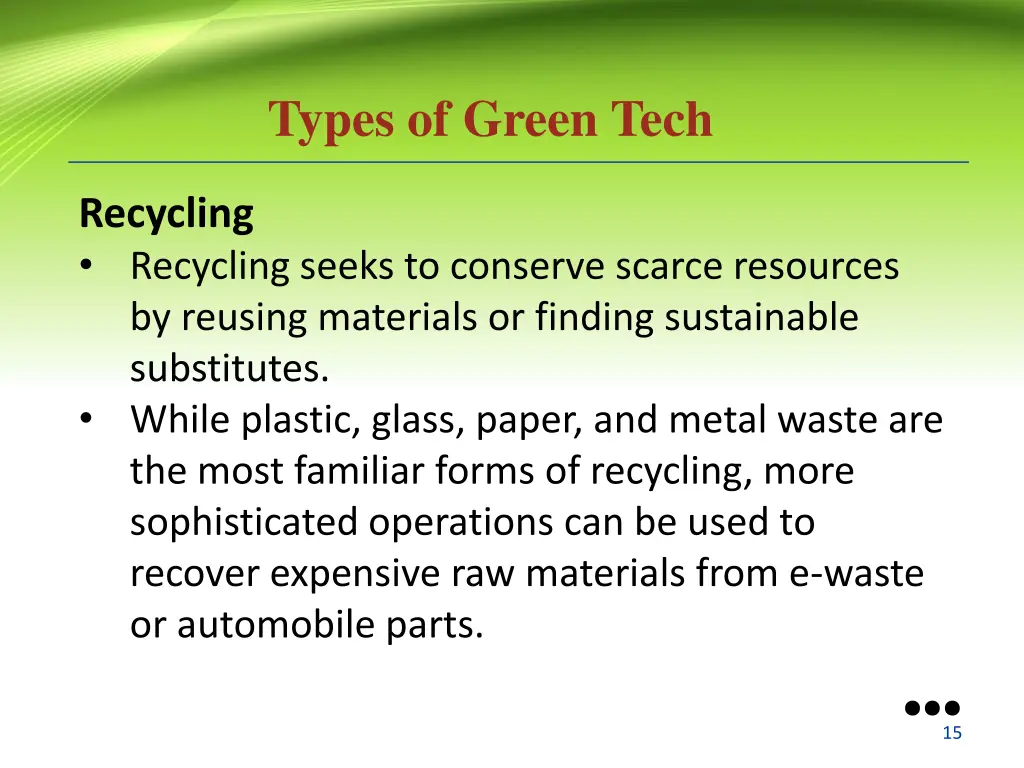 types of green tech 3