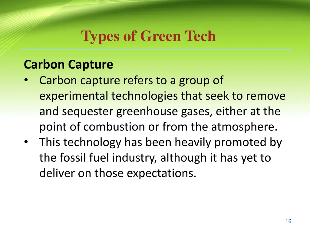 types of green tech 4