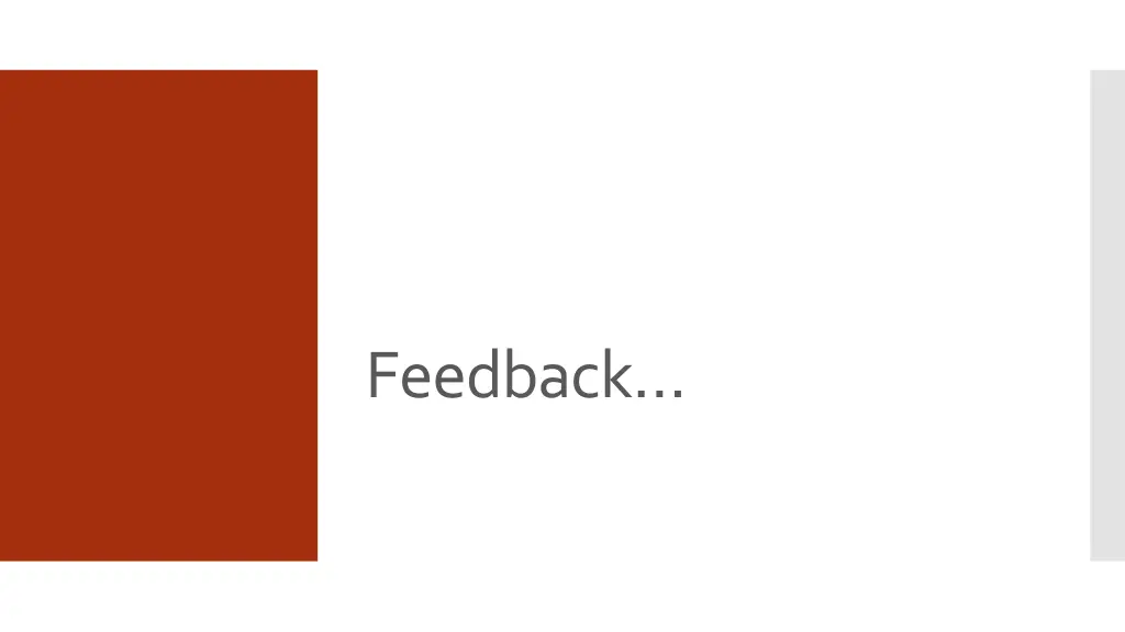 feedback