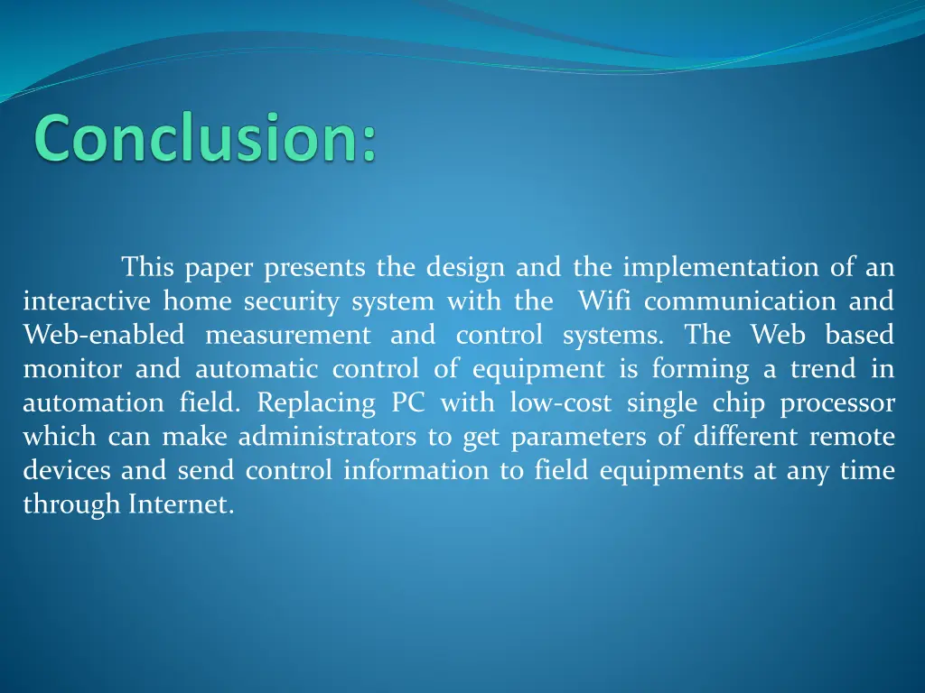 this paper presents the design
