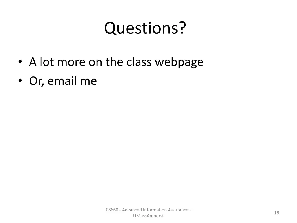 questions