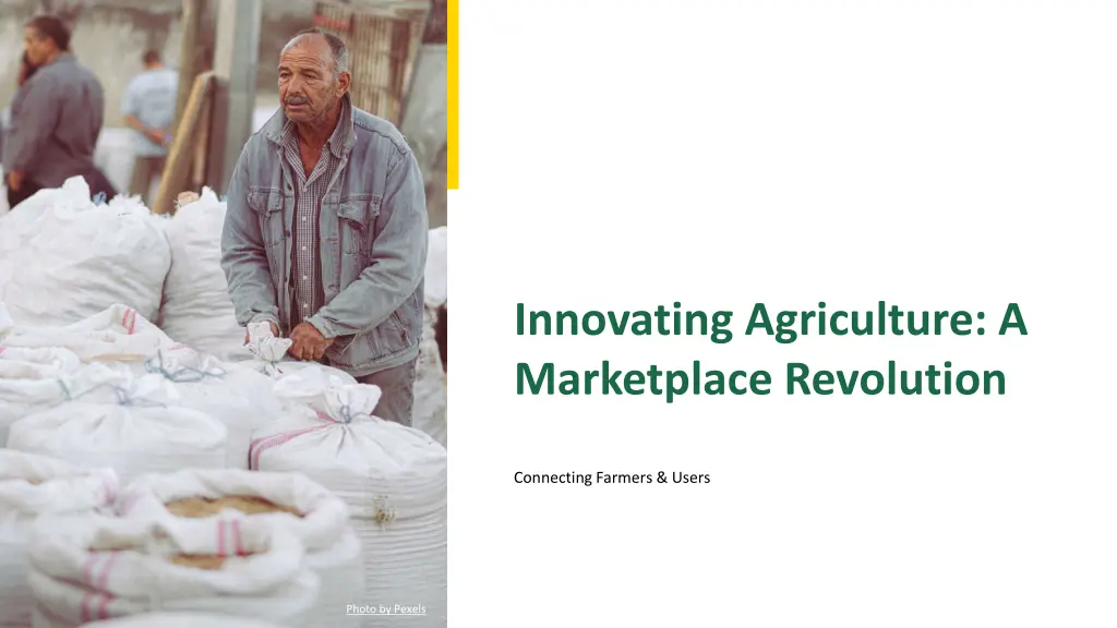 innovating agriculture a marketplace revolution