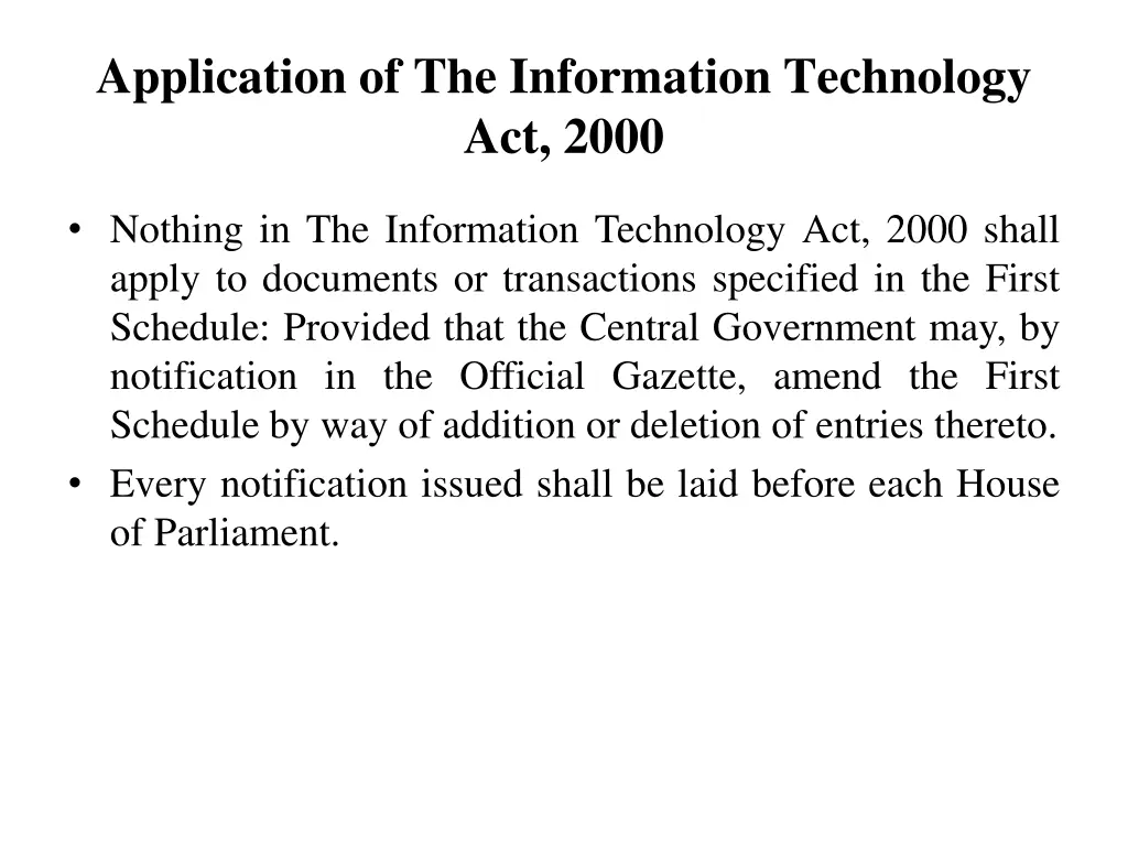application of the information technology act 2000