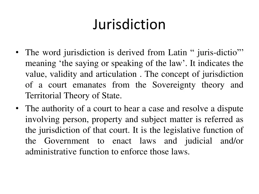 jurisdiction