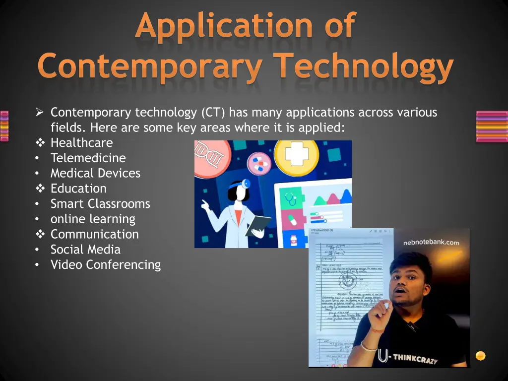 application of contemporary technology