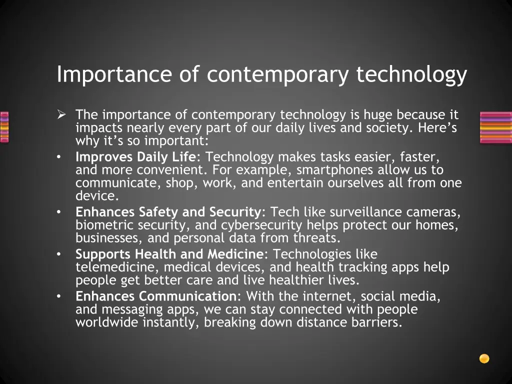 importance of contemporary technology