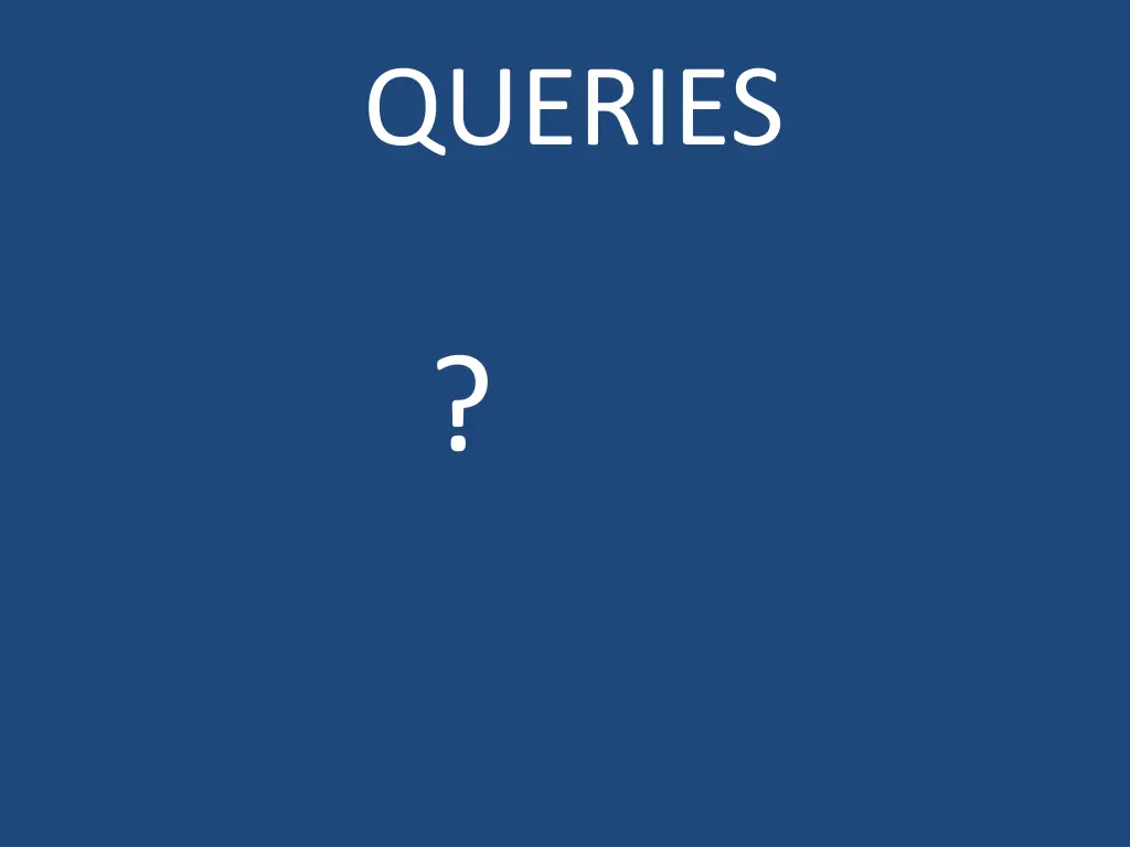 queries