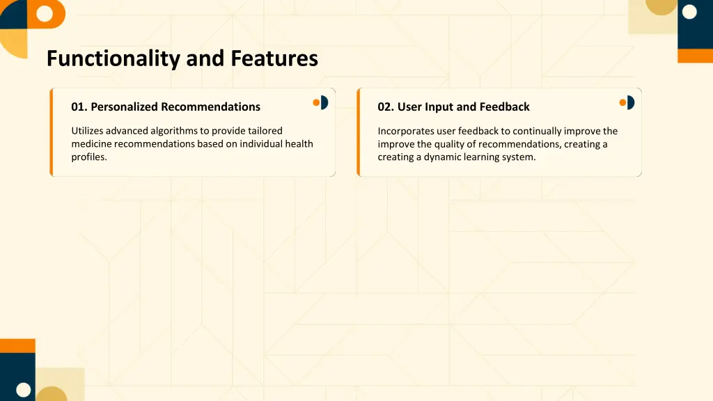 functionality and features