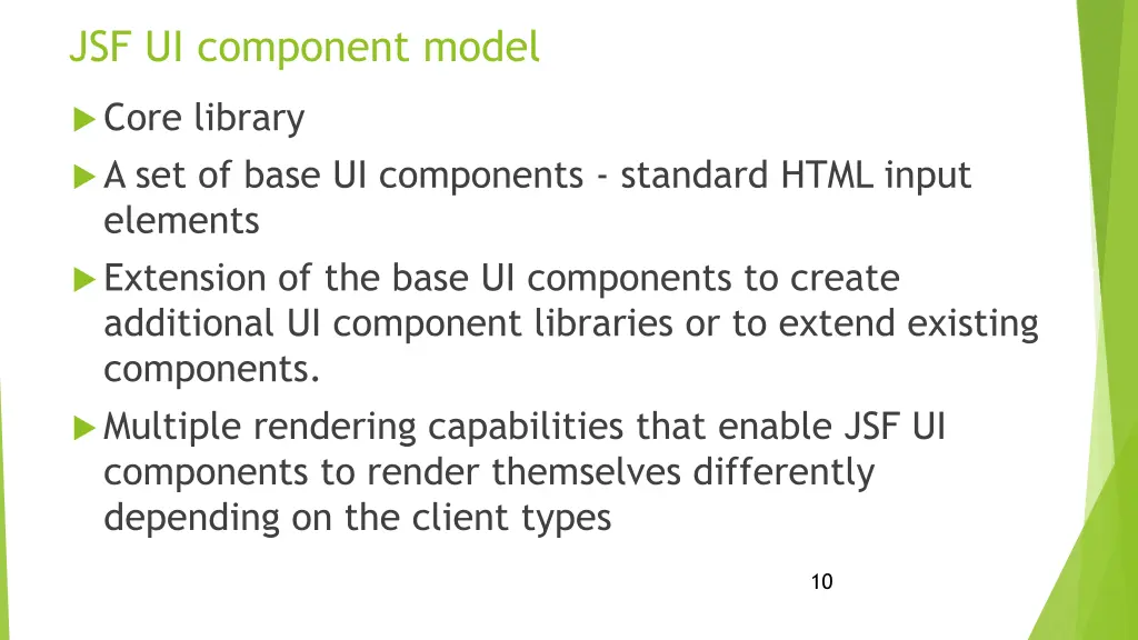 jsf ui component model