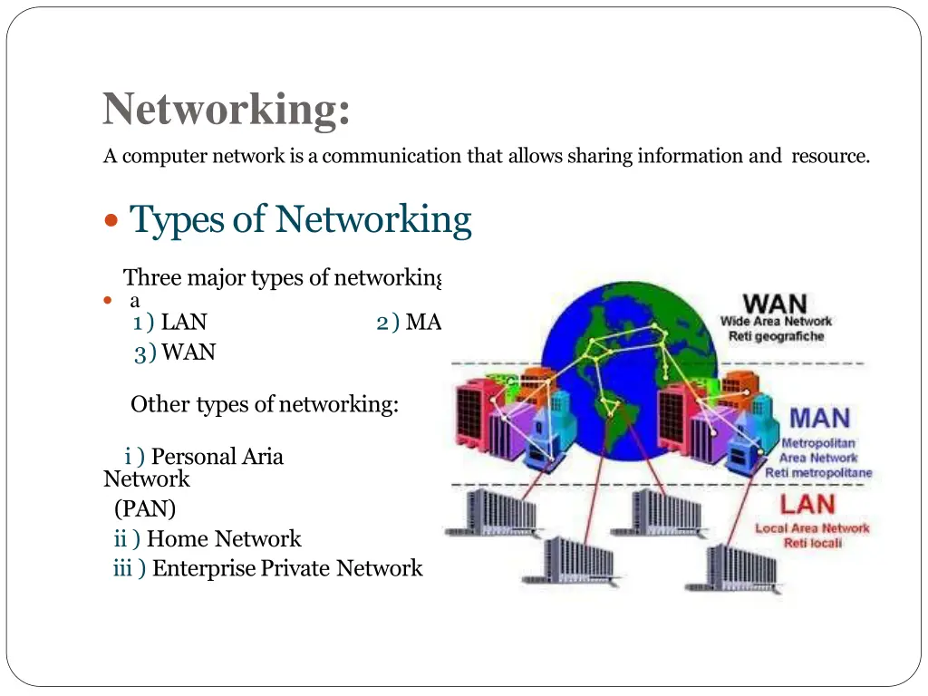 networking a computer network is a communication