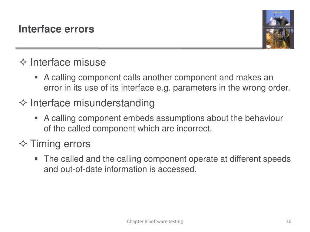 interface errors