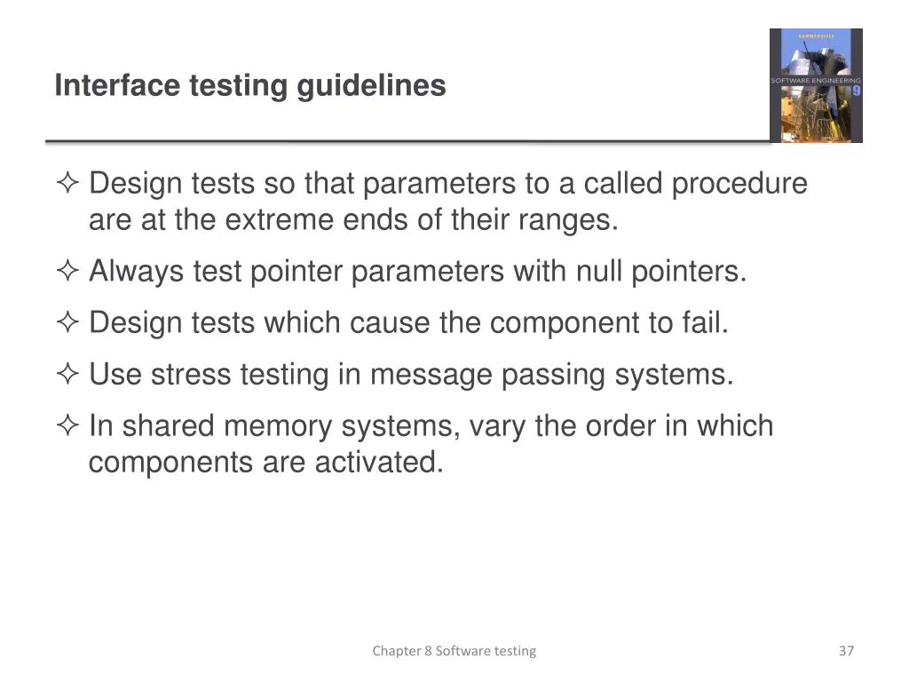 interface testing guidelines