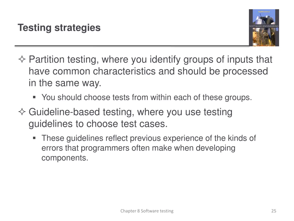 testing strategies