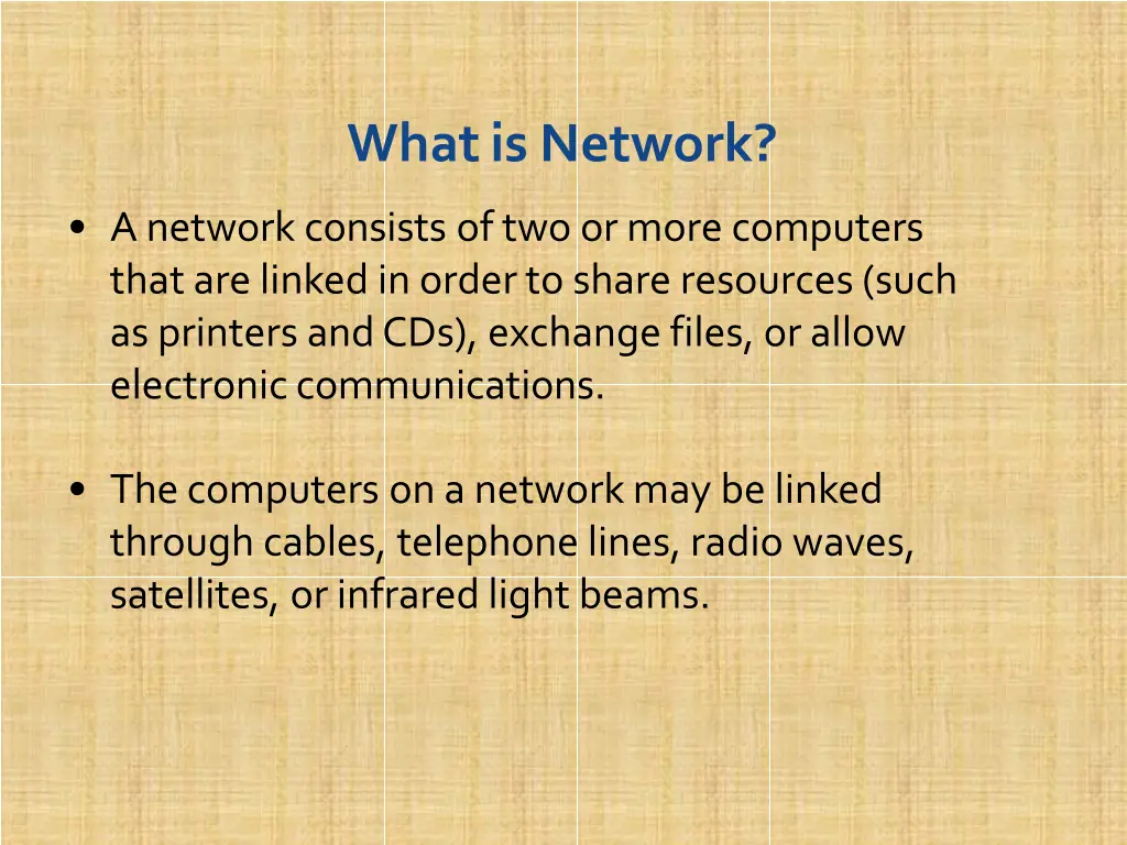 what is network