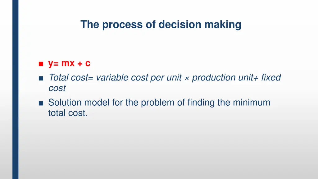 the process of decision making 1