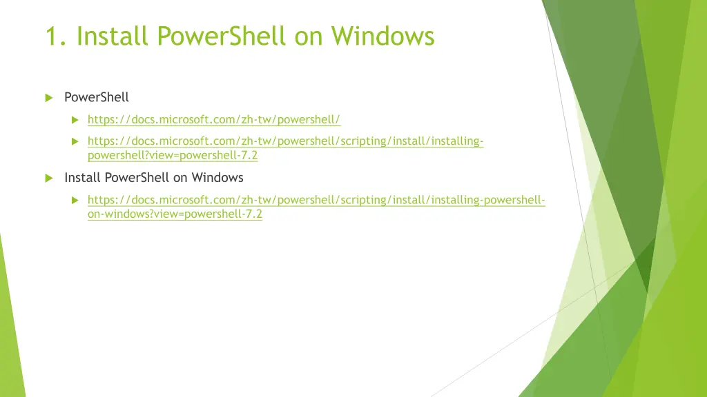 1 install powershell on windows