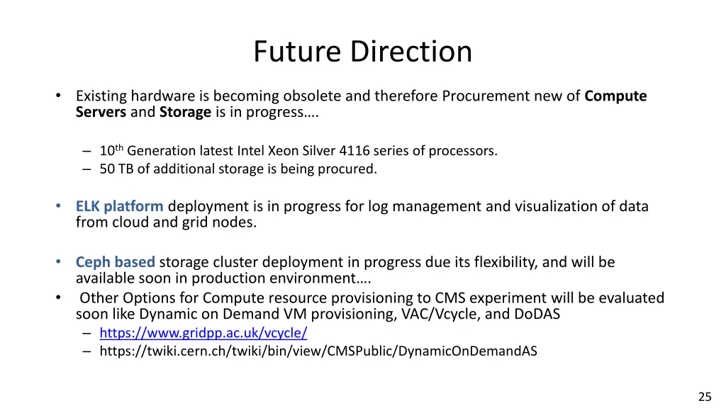 future direction