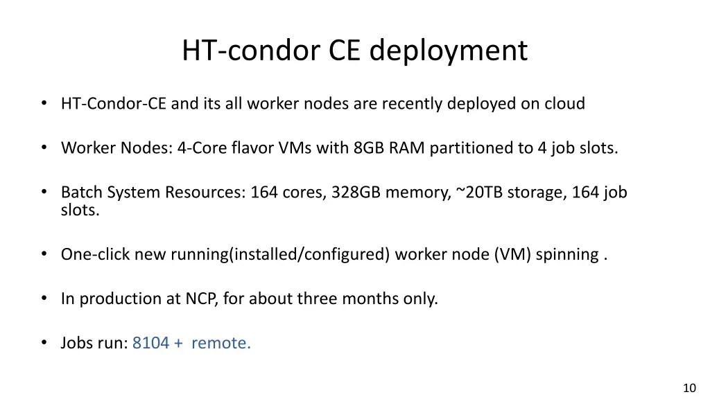 ht condor ce deployment