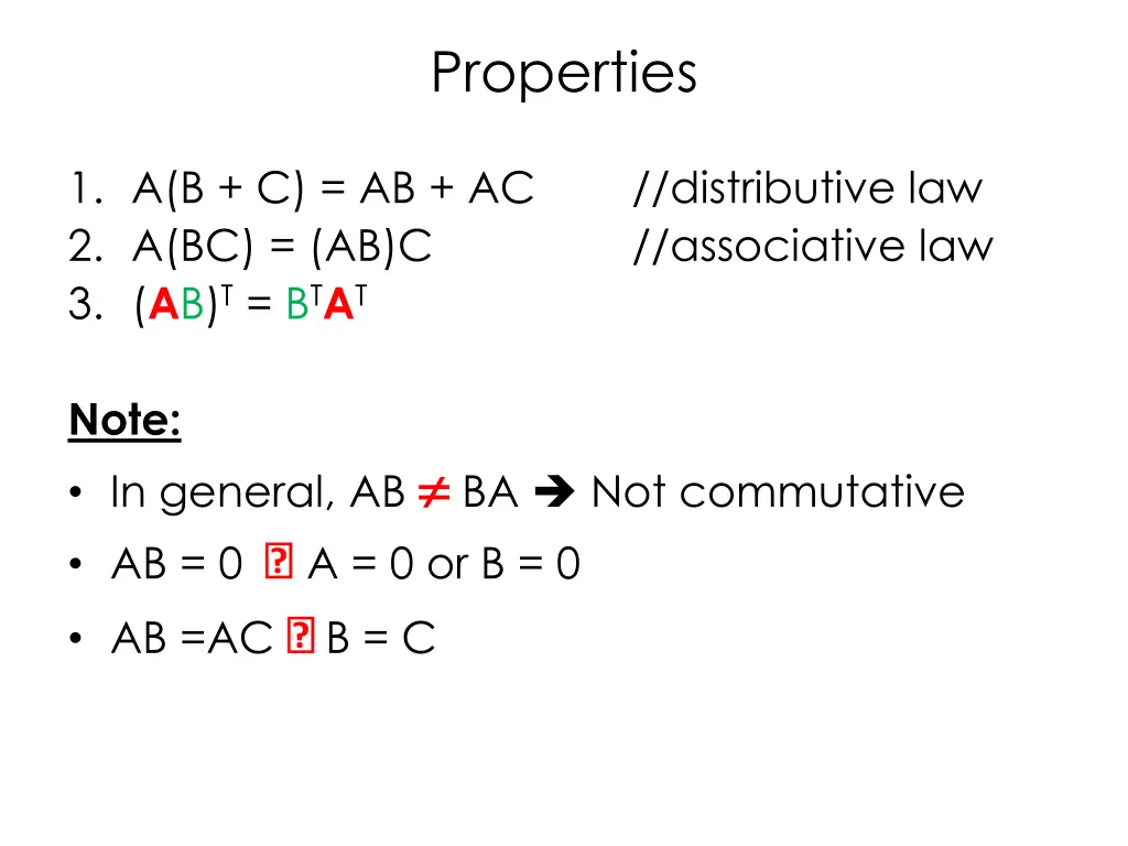 properties 1