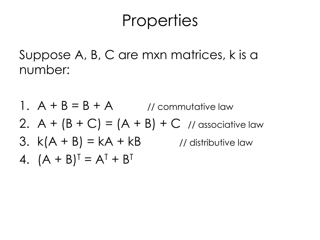 properties