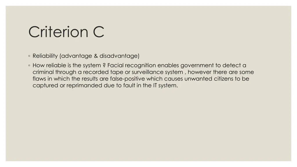 criterion c