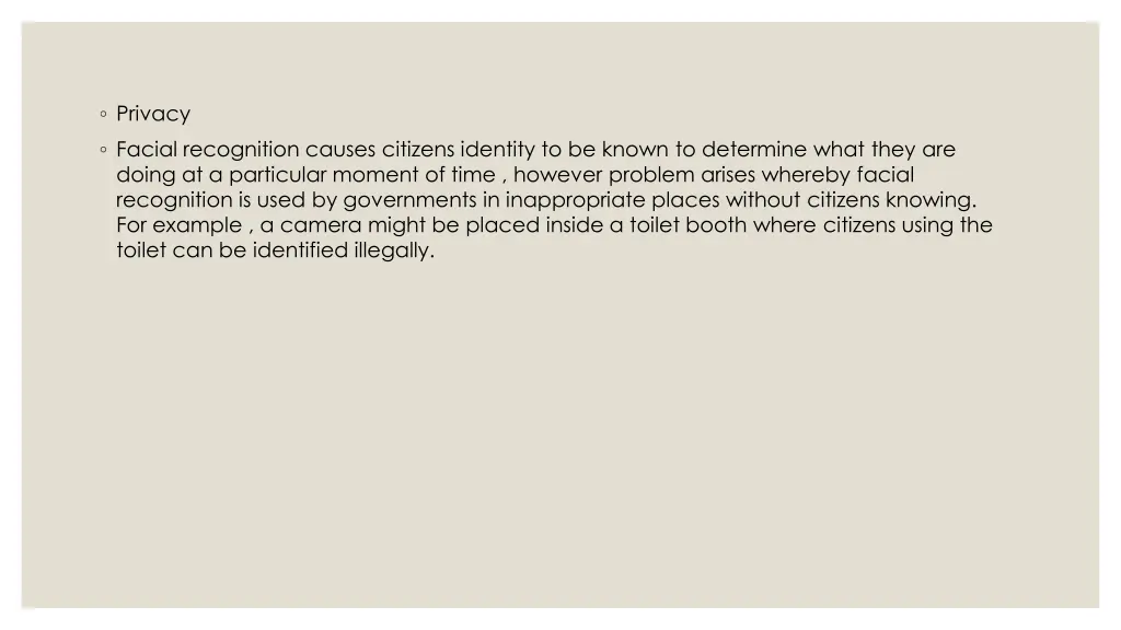 privacy facial recognition causes citizens