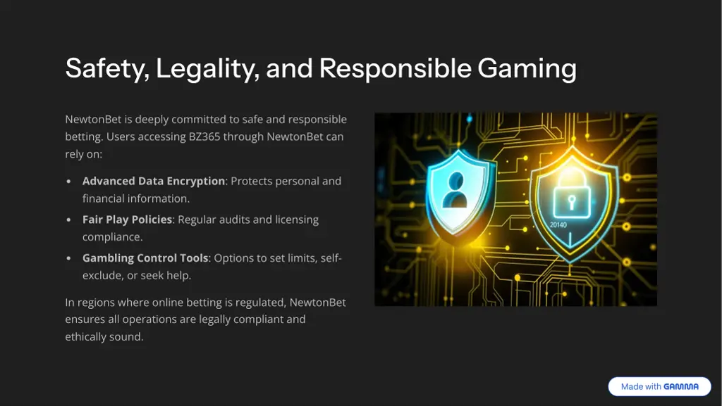 safety legality and responsible gaming