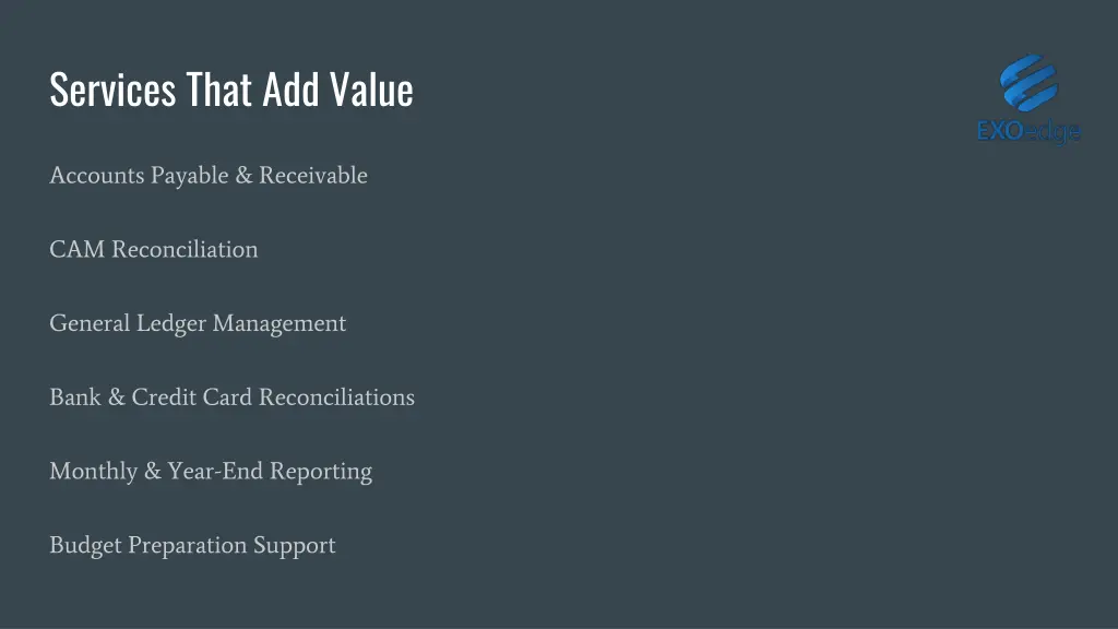 services that add value