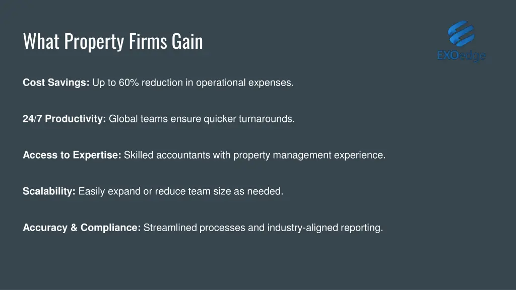 what property firms gain