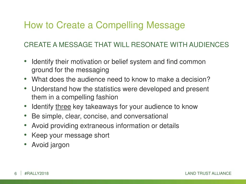 how to create a compelling message 2