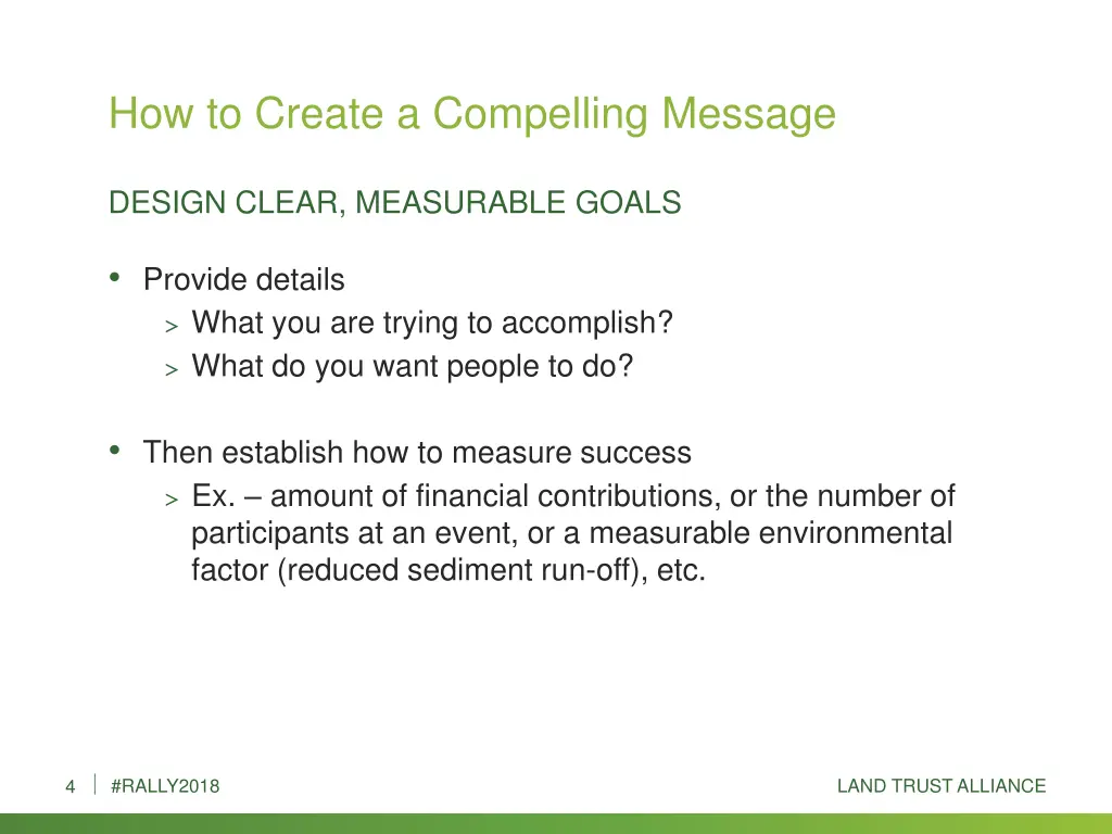 how to create a compelling message