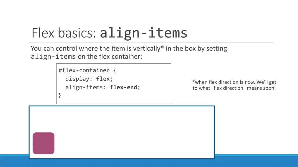 flex basics align items 1