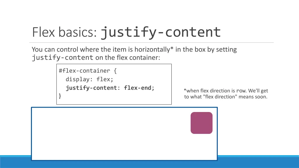 flex basics justify content 1