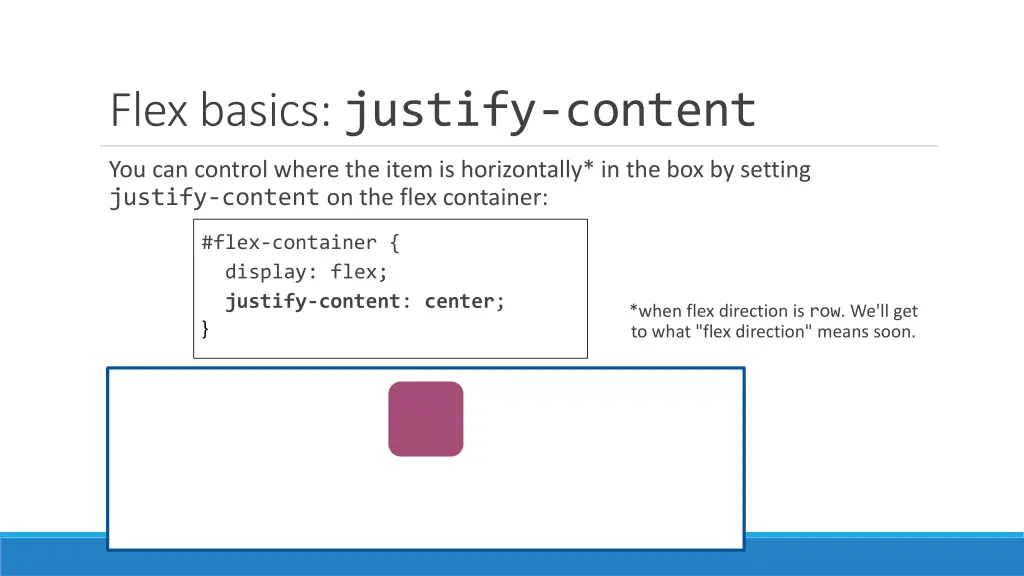 flex basics justify content 2