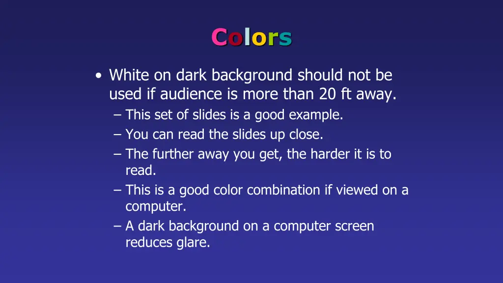 colors 1