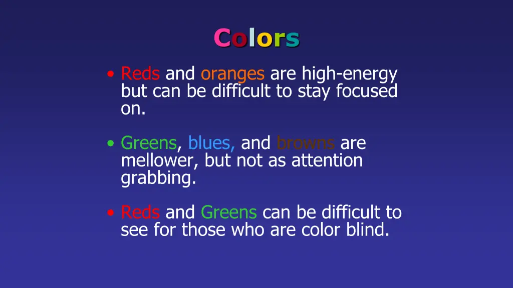 colors