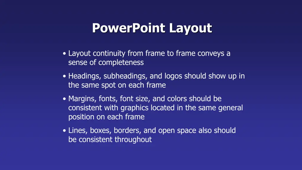 powerpoint layout