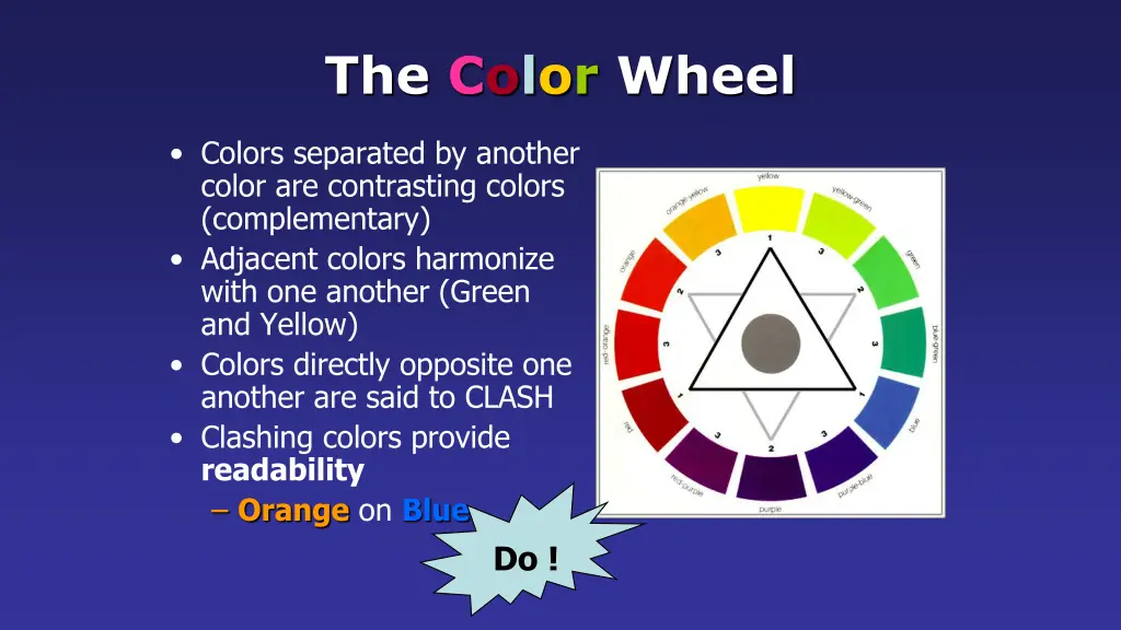 the color wheel