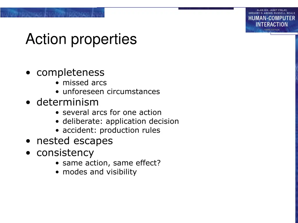 action properties