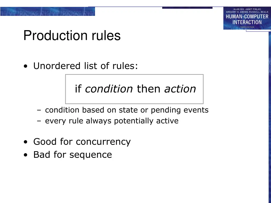 production rules