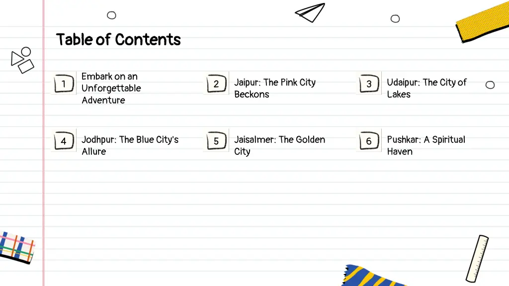 table of contents table of contents