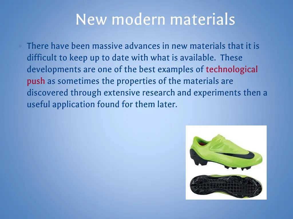 new modern materials