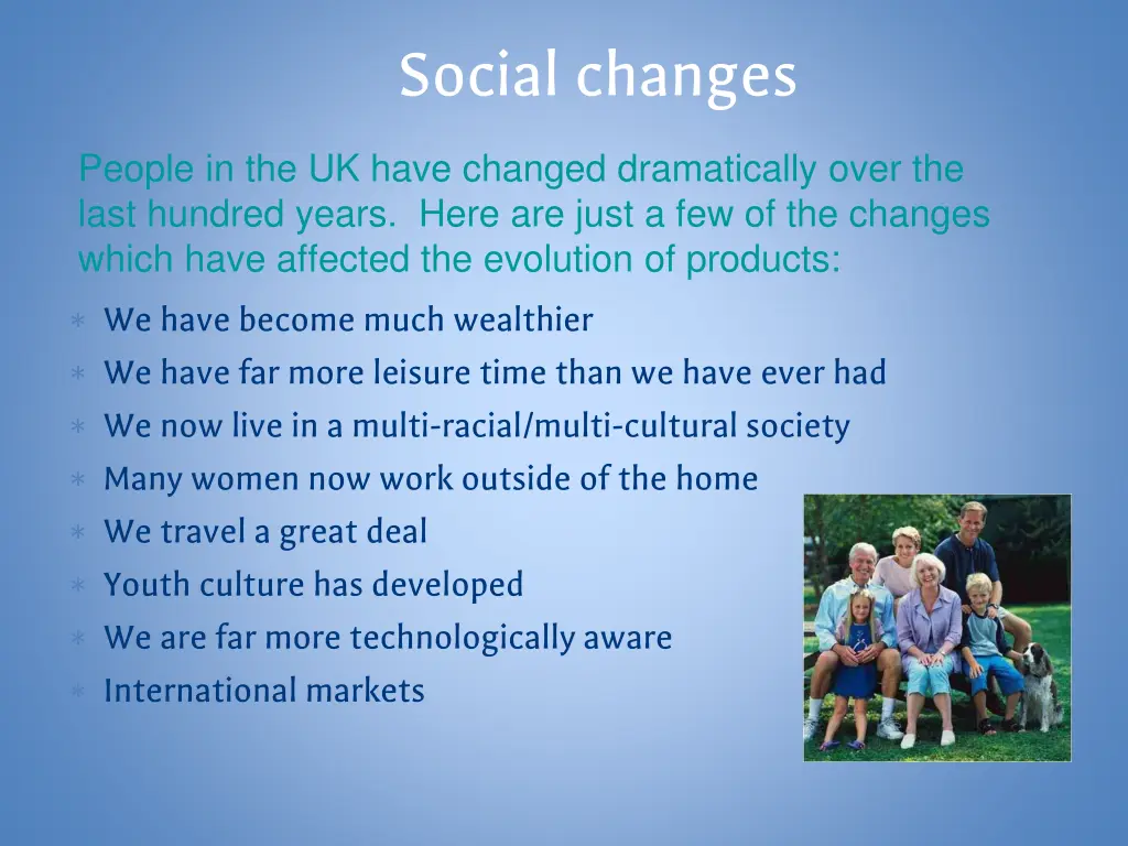 social changes