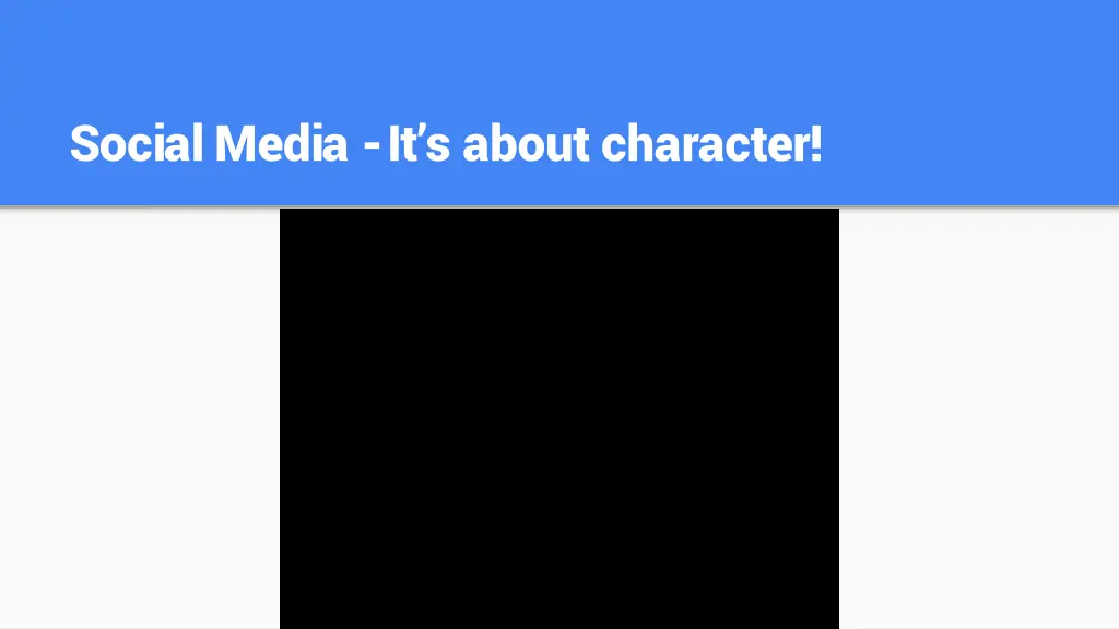 social media it s about character