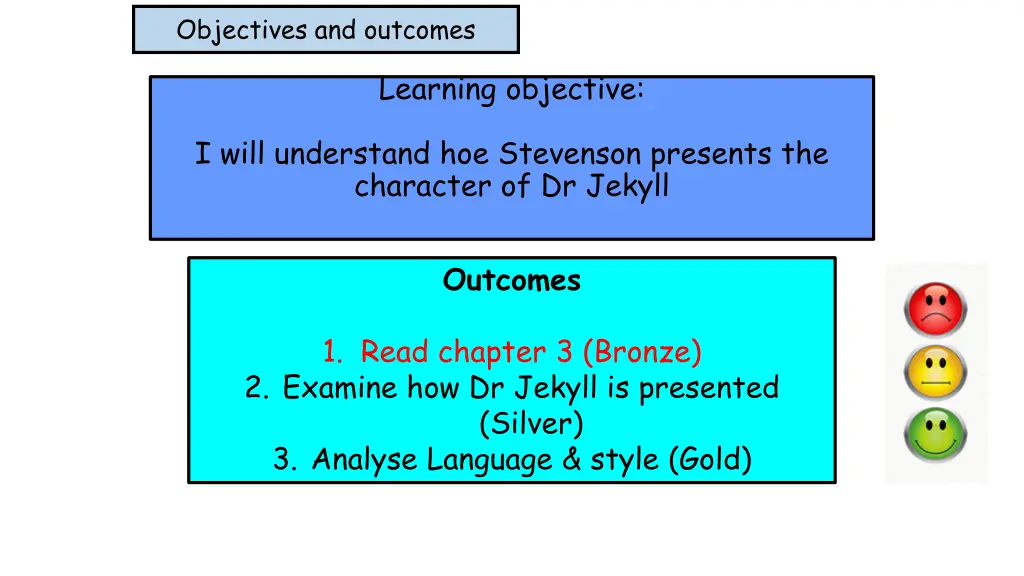 objectives and outcomes 1